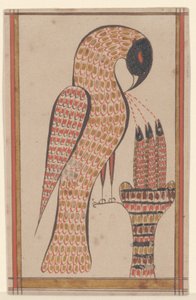 Pellicano nella sua pietà, Fraktur Painting, c.1810 da David Kulp